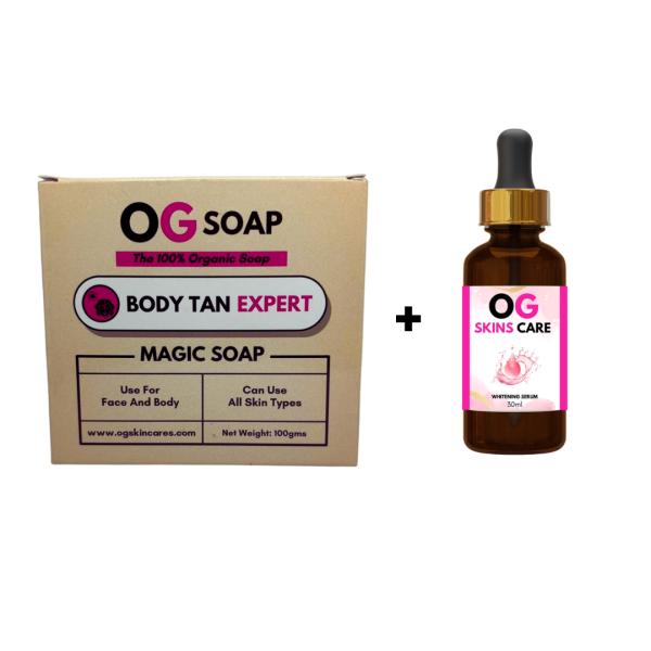 Tan Removal Combo (Body Tan Soap + Red Wine Serum)